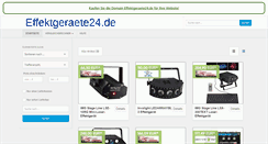 Desktop Screenshot of effektgeraete24.de