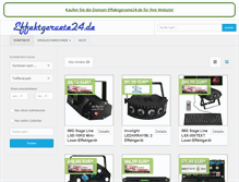 Tablet Screenshot of effektgeraete24.de
